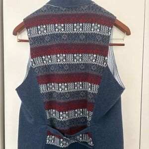 Lands End canvas dress sporty vest small men's